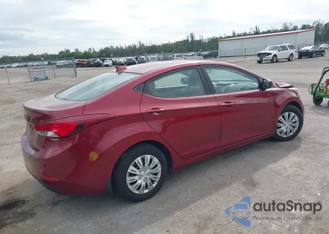 2016 Hyundai Elantra Se z USA, uszkodzony, nr VIN 5NPDH4AE1GH788621